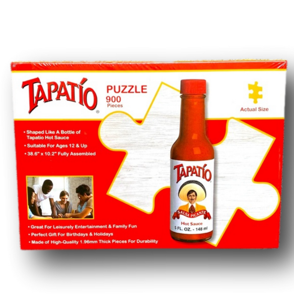 Tapatio Salsa Picante Bottle Shaped 900 Piece Puzzle - Brand New